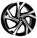Alu kola AGT 16156, 16x6.5 4x100 ET35, černá + leštění