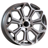 Alu kola AGT 16263, 16x6.5 5x108 ET45, šedivá + leštění