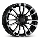 Alu kola AGT 16279, 16x6.5 4x100 ET37, černá + leštění