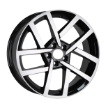 Alu kola AGT 17087, 17x7 5x114.3 ET40, černá + leštění