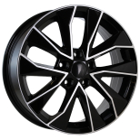 Alu kola AGT 17129, 17x7 5x114.3 ET35, černá + leštění