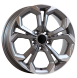 Alu kola AGT 17262, 17x7 5x114.3 ET40, šedivá + leštění