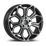 Alu kola AGT 17263, 17x7 5x114.3 ET38, šedivá + leštění