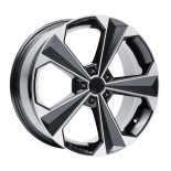 Alu kola AGT 18062, 18x8 5x114.3 ET38, černá + leštění