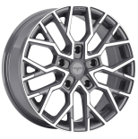Alu kola AGT 18118, 18x8 5x160 ET50, šedivá + leštění (zátěžová)