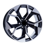 Alu kola AGT 18252, 18x8 5x112 ET35, černá matná + leštění
