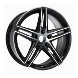 Alu kola AGT 20153, 20x8.5 5x108 ET45, černá + leštění
