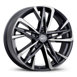 Alu kola AGT 20210, 20x8 5x114.3 ET30, šedivá matná + leštění