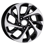 Alu kola AGT 648, 16x6.5 5x114.3 ET35, černá + leštění