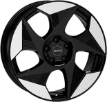 Alu kola ALUTEC SOLAR, 19x8 5x112 ET34, černá lesklá + leštění (zátěžová)