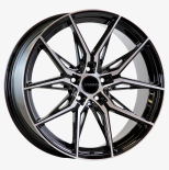 Alu kola Arceo 18177, 18x8 5x112 ET35, černá + leštění