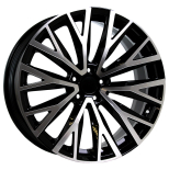 Alu kola Arceo DY1280, 20x9 5x108 ET45, černá + leštění (zátěžová)