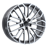 Alu kola Arceo DY1648, 18x8 5x112 ET40, šedivá + leštění (zátěžová)