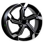 Alu kola Arceo DY1700, 20x9 5x112 ET30, černá + leštění (zátěžová)