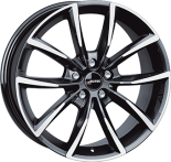 Alu kola AUTEC ASTANA, 21x9 5x108 ET43, černá lesklá + leštění (zátěžová)