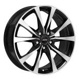 Alu kola AUTEC BRIXEN, 17x7 5x112 ET40, černá lesklá + leštění