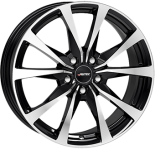 Alu kola AUTEC BRIXEN, 19x8 5x112 ET40, černá lesklá + leštění (zátěžová)