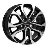 Alu kola AUTEC KISO, 16x6.5 5x118 ET66, černá lesklá + leštění (zátěžová)
