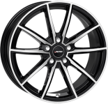 Alu kola AUTEC SKARA, 17x7 5x112 ET41, černá lesklá + leštění