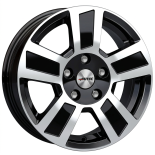 Alu kola AUTEC TIGRIS, 17x6 5x112 ET30, černá lesklá + leštění (zátěžová)