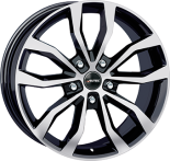 Alu kola AUTEC UTECA, 19x8.5 5x120 ET38, černá lesklá + leštění (zátěžová)