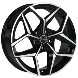 Alu kola AVUS VELGEN AC-523, 19x8.5 5x120 ET35, černá lesklá + leštění (zátěžová)