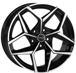 Alu kola AVUS VELGEN AC-523, 19x8.5 5x120 ET35, černá lesklá + leštění (zátěžová)
