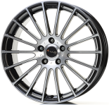 Alu kola AVUS VELGEN AC-M03, 18x8 5x112 ET45, černá lesklá + leštění
