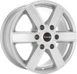 Alu kola AVUS VELGEN AC-V61, 17x7.5 6x139.7 ET25, stříbrná metalíza (zátěžová)