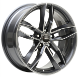 Alu kola AVUS VELGEN AF16, 19x8.5 5x112 ET45, šedivá + leštění
