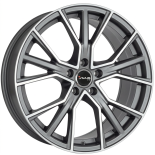 Alu kola AVUS VELGEN AF18, 20x9 5x112 ET25, šedivá matná + leštění (zátěžová)