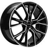 Alu kola AVUS VELGEN AF18, 20x9 5x112 ET40, černá lesklá + leštění (zátěžová)