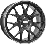 Alu kola BBS CH-R, 19x8.5 5x112 ET32, černá matná + leštění