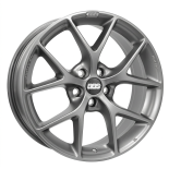 Alu kola BBS SR, 19x8.5 5x120 ET32, šedivá matná (zátěžová)