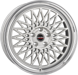Alu kola BORBET B, 17x7 4x100 ET30, stříbrná + leštění