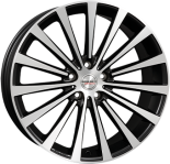 Alu kola BORBET BLX, 20x8.5 5x108 ET45, černá matná + leštění