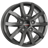 Alu kola BORBET CW5, 16x6 5x130 ET68, tmavě šedivá (zátěžová)