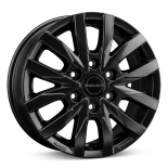 Alu kola BORBET CW6, 16x6.5 6x130 ET54, černá matná (zátěžová)