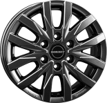 Alu kola BORBET CW6, 16x6.5 6x130 ET62, tmavě šedivá (zátěžová)