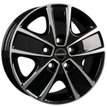 Alu kola BORBET CWG, 16x6 5x118 ET68, černá lesklá + leštění (zátěžová)