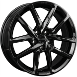 Alu kola BORBET N, 17x6.5 5x114.3 ET40, černá lesklá