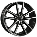 Alu kola BORBET W, 18x8 5x112 ET44, černá lesklá + leštění