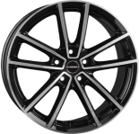 Alu kola BORBET W, 20x8 5x112 ET27, černá lesklá + leštění (zátěžová)