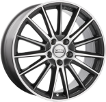 Alu kola CMS C23, 18x8 5x114.3 ET35, černá lesklá + leštění