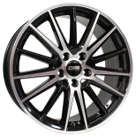 Alu kola CMS C23, 19x8 5x112 ET50, černá + leštění