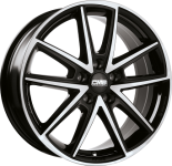 Alu kola CMS C30, 18x8 5x114.3 ET40, černá lesklá + leštění