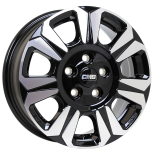Alu kola CMS C31, 17x6.5 5x130 ET60, černá + leštění (zátěžová)