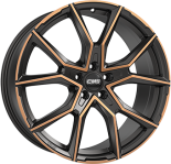 Alu kola CMS C33, 20x8.5 5x112 ET40, černá + měděná barva leštění (zátěžová)