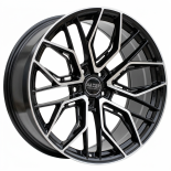 Alu kola Haxer HX015F, 20x10.5 5x112 ET20, černá + leštění (zátěžová)