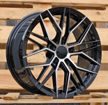 Alu kola Haxer HX035, 17x7.5 5x108 ET40, černá + leštění